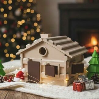 Chalet de noël et sapin ( 22 pièces )